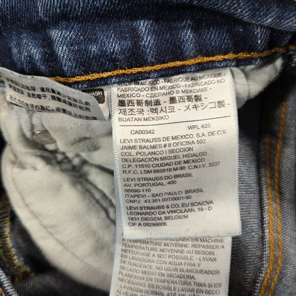 Levis 569 Jeans Mens 31X30 Blue Loose Straight Medium Wash Denim Preppy Workwear - Picture 6 of 12